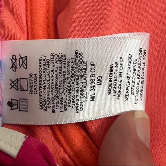 Women's Coco Rave Pink Polka Dot Bikini Set Size Medium/Large Top Large Bottoms - Picture 9 of 12